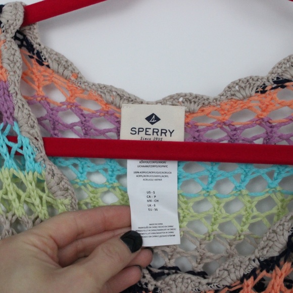 EUC: Sperry Open Knit Sweater. Sz S - Picture 2 of 3
